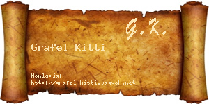 Grafel Kitti névjegykártya